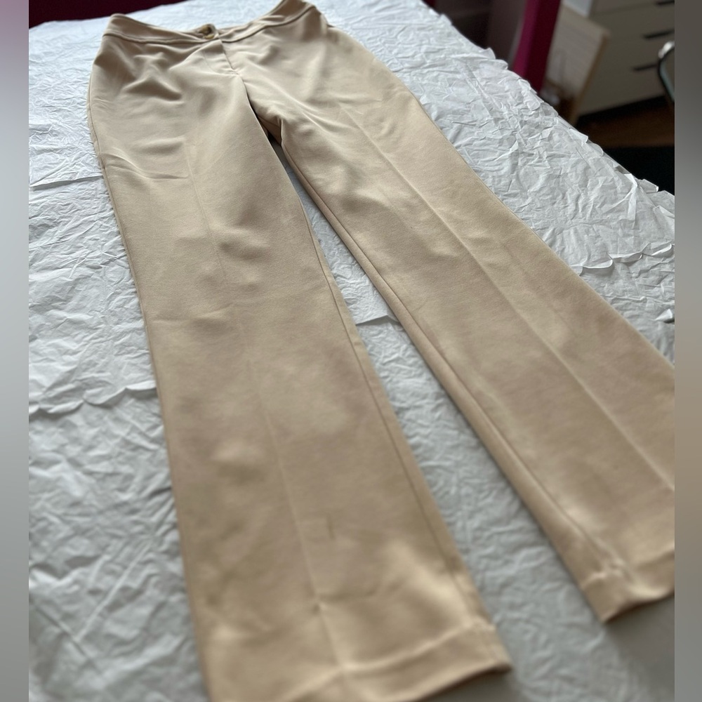 EUC JACOB sz 5 bootcut seamed slacks pants 90s high waist dbl button